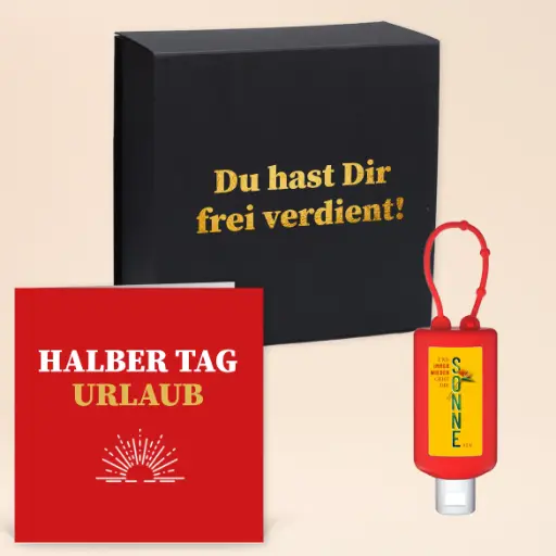 [WP13588] Zeitgeschenk "Halber Tag Urlaub" 