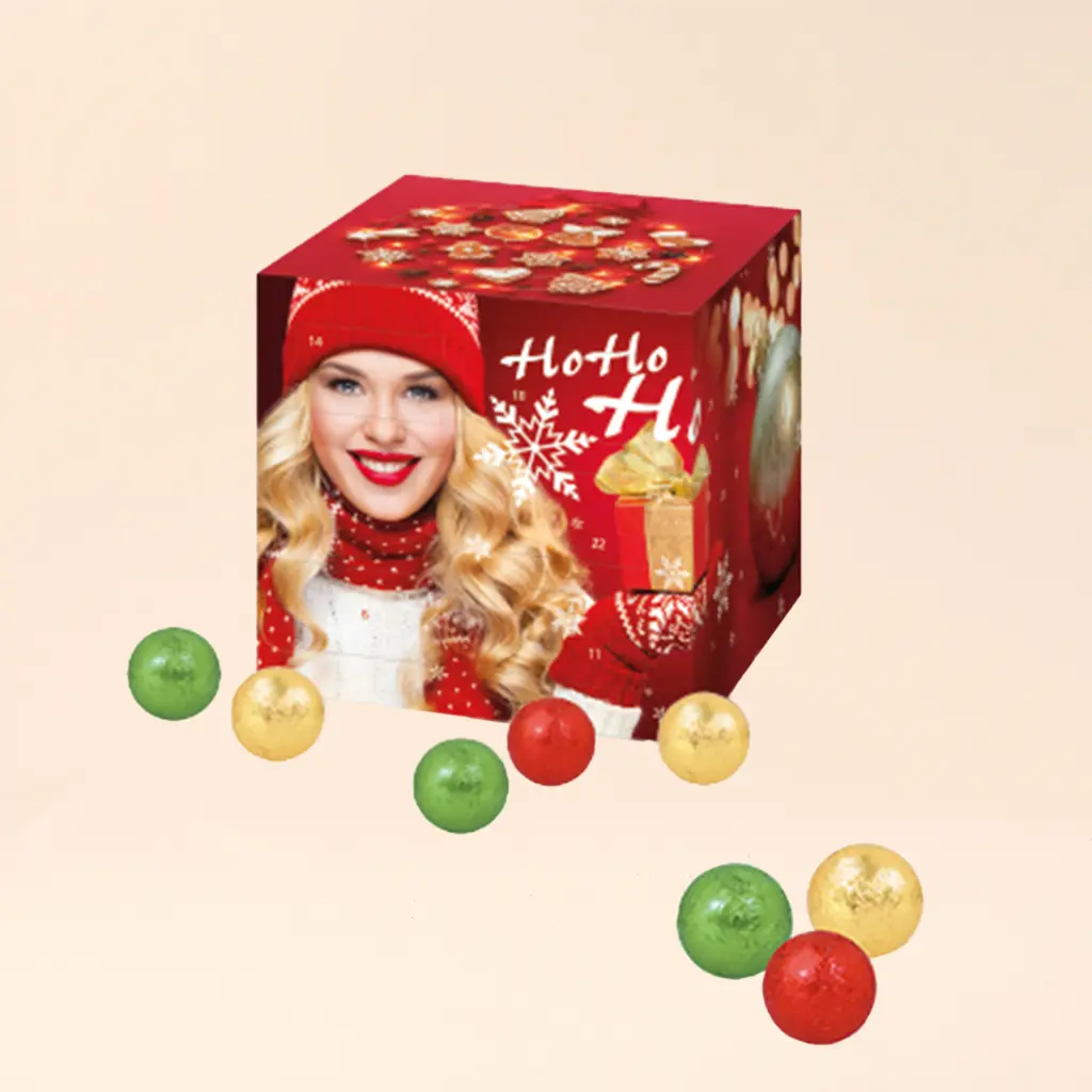 Adventskalender "Cube" mit Fairtrade® Schokolade 