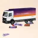 3D Adventskalender "LKW" mit Milka Schokolade 