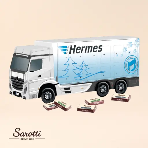 [95178] 3D Adventskalender "LKW" mit Sarotti Fairtrade® 