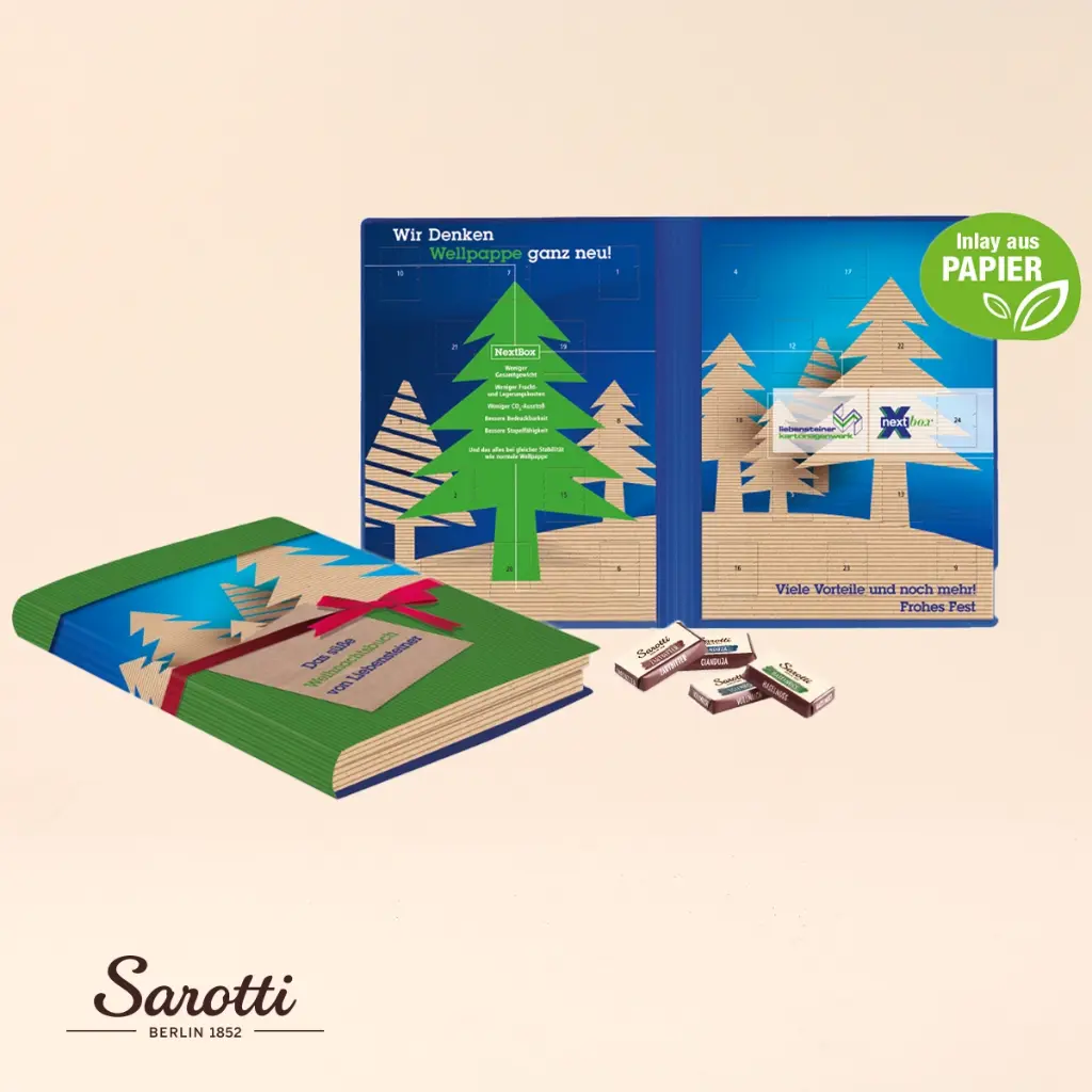 Adventskalender Weihnachtsbuch mit Sarotti Fairtrade® 