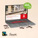 Adventskalender Laptop mit Sarotti Fairtrade® 