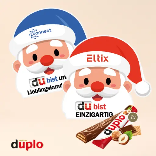 [95605] Werbekarte "Santa" mit duplo 