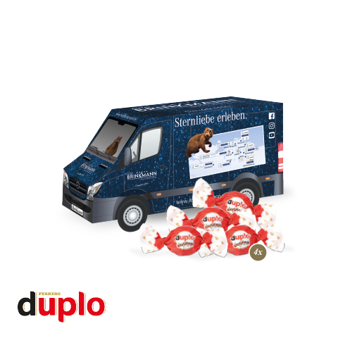 3D Präsent "Transporter" mit duplo Knusperlen 