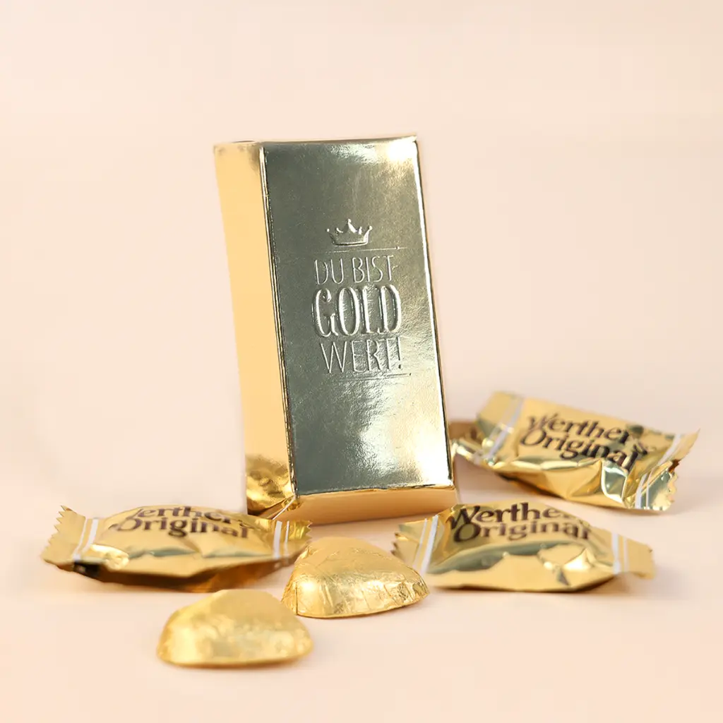 Du bist Gold wert – Goldbarren
