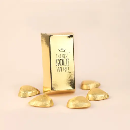 [WP12497] Du bist Gold wert – Lindt Goldbarren -