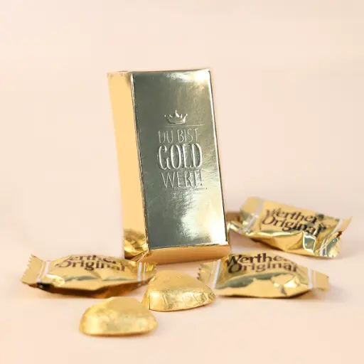 [WP12497] Du bist Gold wert – Lindt Goldbarren -