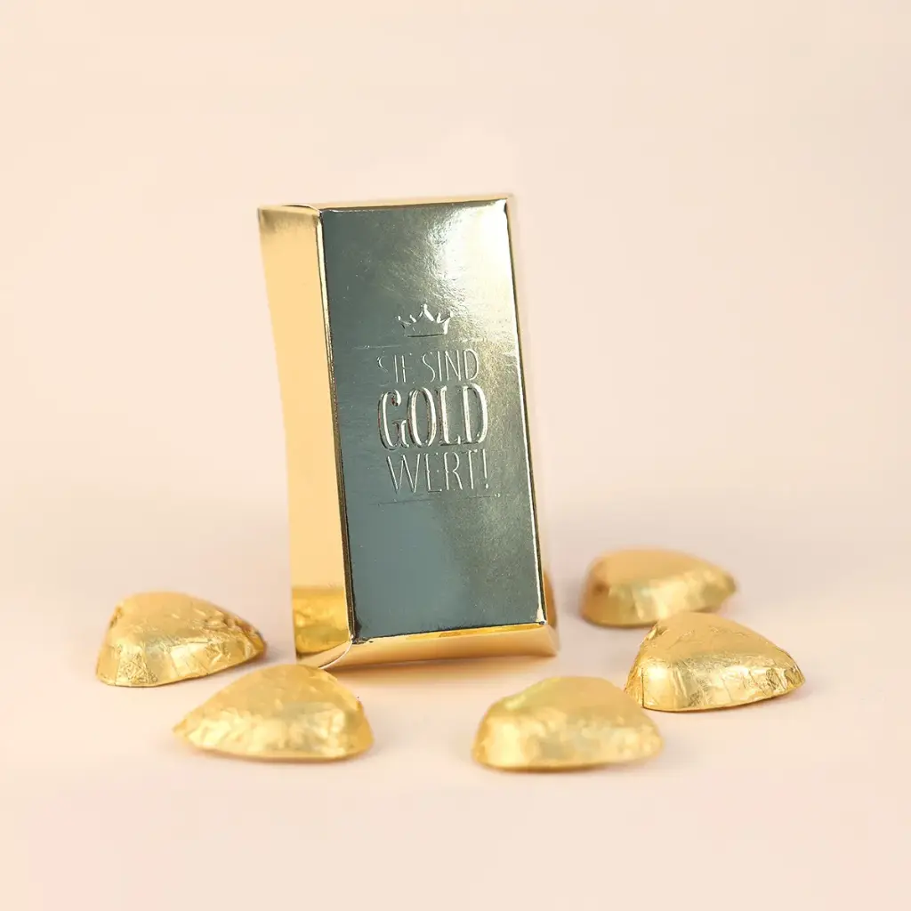 Sie sind Gold wert – Lindt Goldbarren