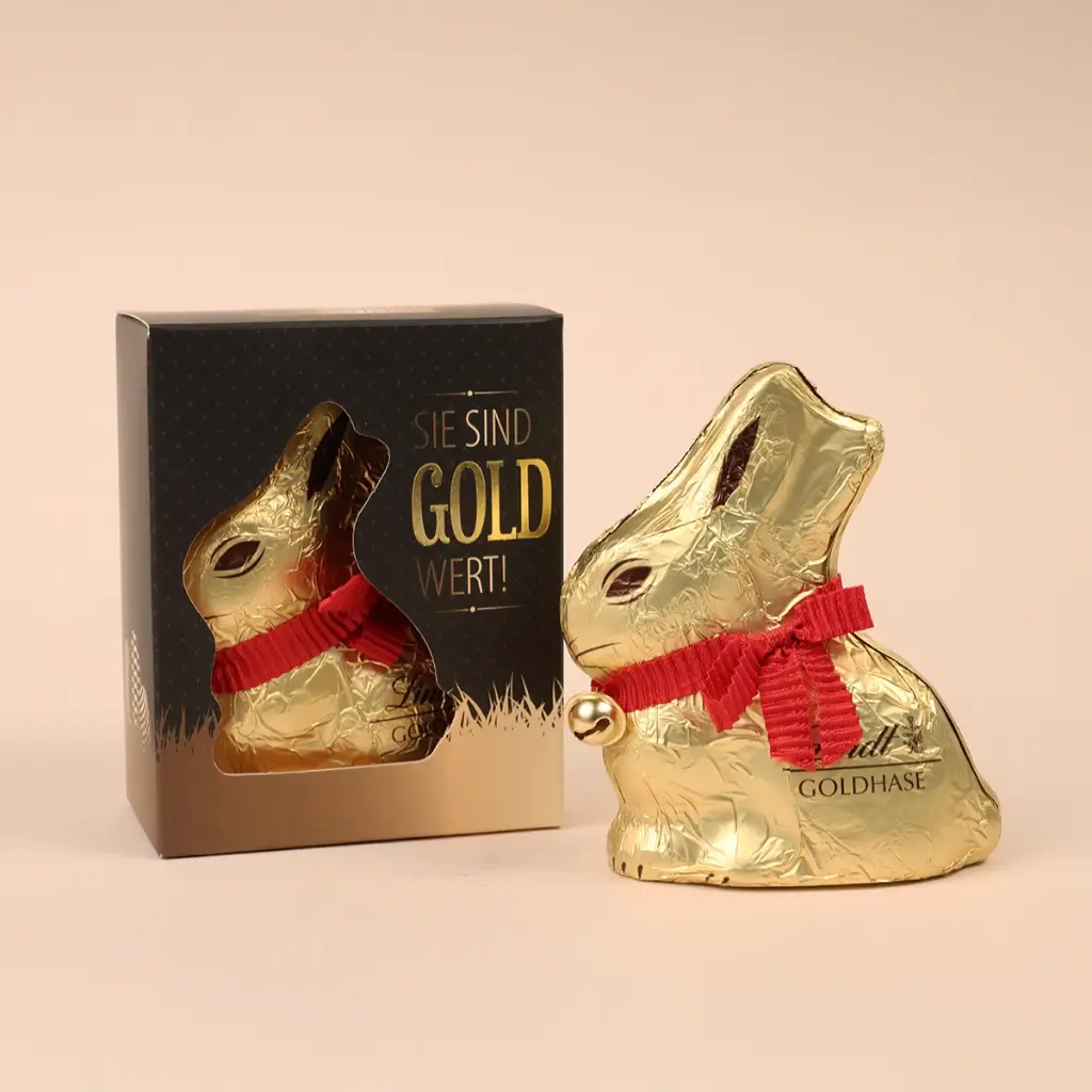 Sie sind Gold wert – Lindt Goldhase