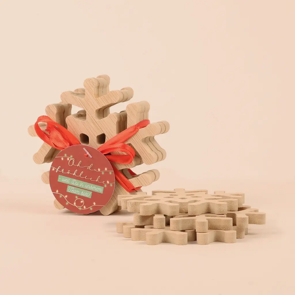 Holz-Untersetzer "Oh du fröhliche.."