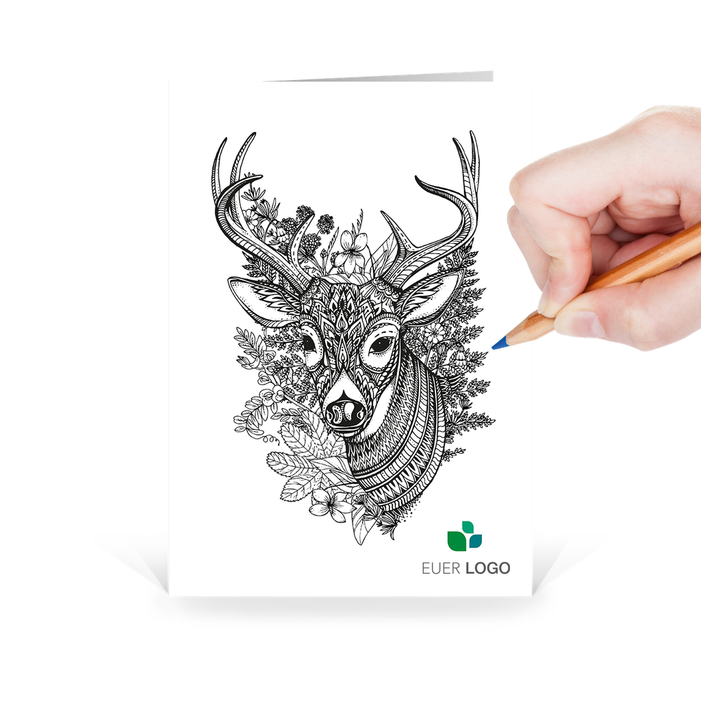 Karte: Ausgezeichnet - Hirsch