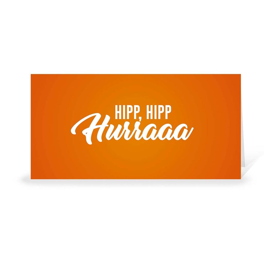 Karte: Hipp Hipp Hurra