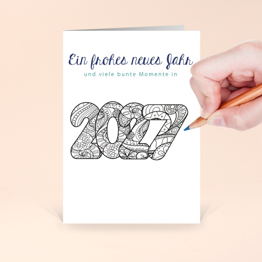 [WP2877] Karte: Ausgezeichnet - Neujahr (Wir gestalten gratis für Dich)