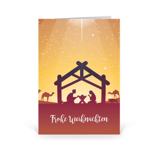 [WP5030] Karte: Krippe (Wir gestalten gratis für Dich)
