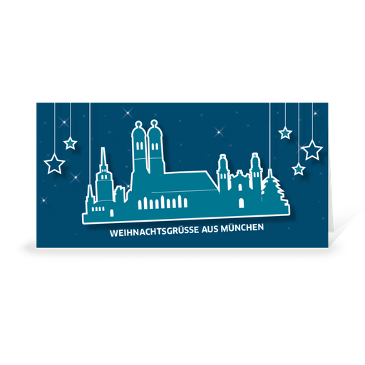 [WP10422] Karte: Skyline pop - München (Wir gestalten gratis für Dich)