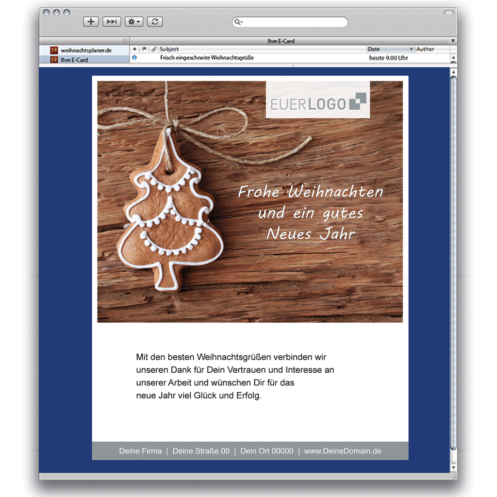 Karte: E-Card Zuckerguss