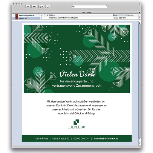 [WP11063] Karte: E-Card Modern