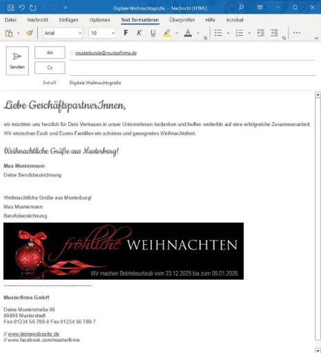 [WP11624] Karte: E-Mail-Signatur "Blackedition"