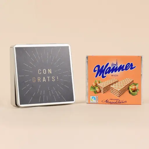 [WP13181] Geschenkdose "Congrats" - Manner