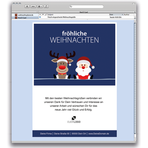 [WP11551] Karte: E-Card Weihnachtsteam - Team