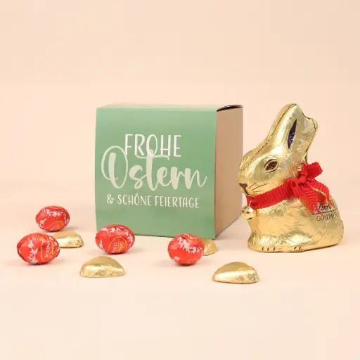 [WP13398] Geschenkbox "Frohe Ostern" - Lindt-Mix