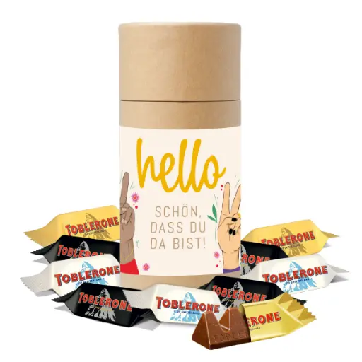 [WP13542] Präsenthülse "Hello!" - Toblerone minis