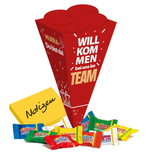 [WP13539] Schultüte "Willkommen bei uns im Team" - XXL - Tony´s