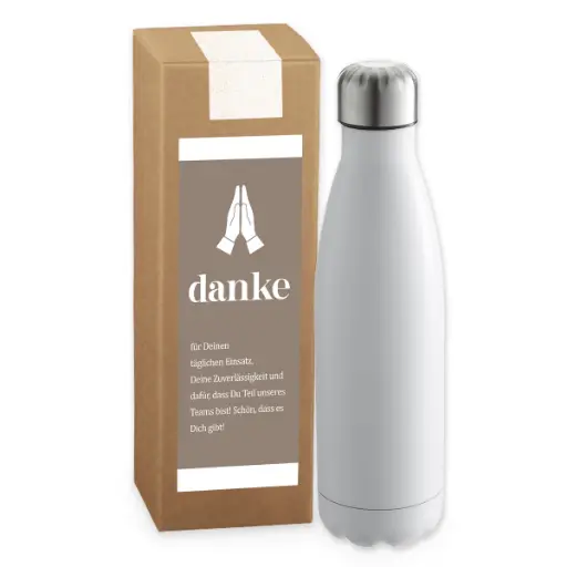 [WP13551] Vakuum-Trinkflasche weiß