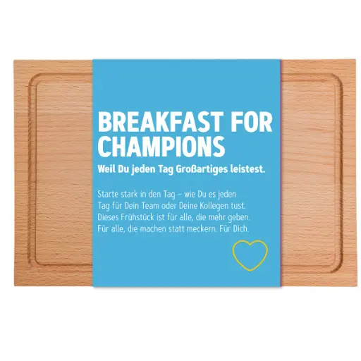 [WP13540] Frühstücksbrett "Breakfast for Champions"