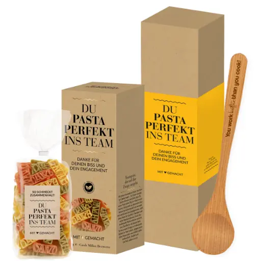[WP13586] Geschenkset "Du Pasta perfekt ins Team!"