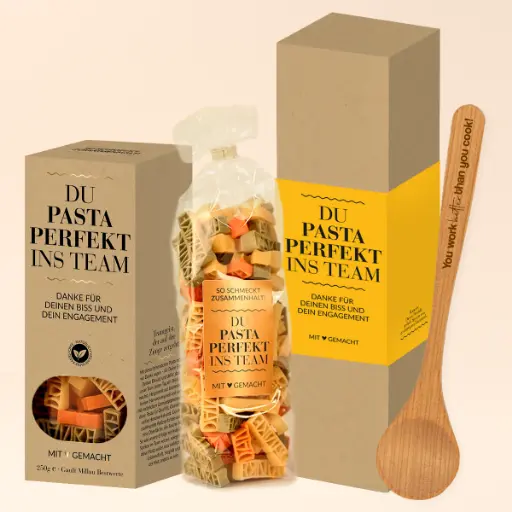 [WP13586] Geschenkset "Du Pasta perfekt ins Team!"