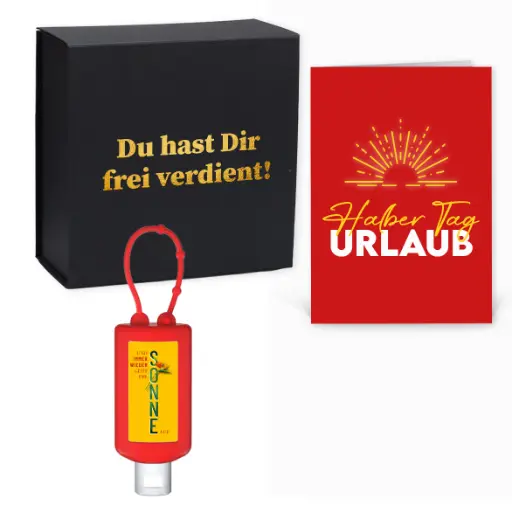 [WP13588] Zeitgeschenk "Halber Tag Urlaub" 
