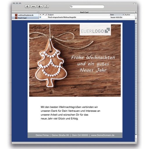 [EWP10731] Karte: E-Card Zuckerguss