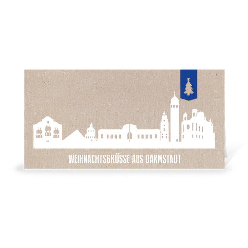 [WP10741] Karte: Skyline modern - Darmstadt