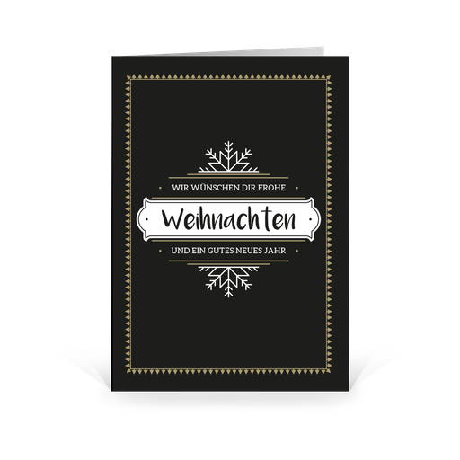 Karte: Simple Schneeflocke 03