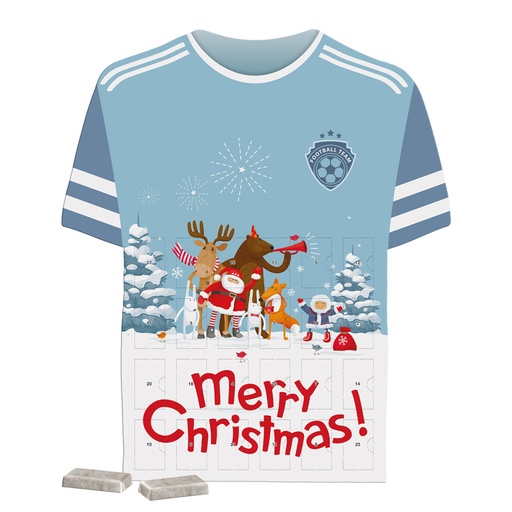[1298-A] Täfelchen Adventskalender Trikot - Napolitain