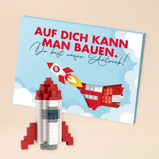 [WP13614] Baustein-Set "Auf Dich kann man bauen"